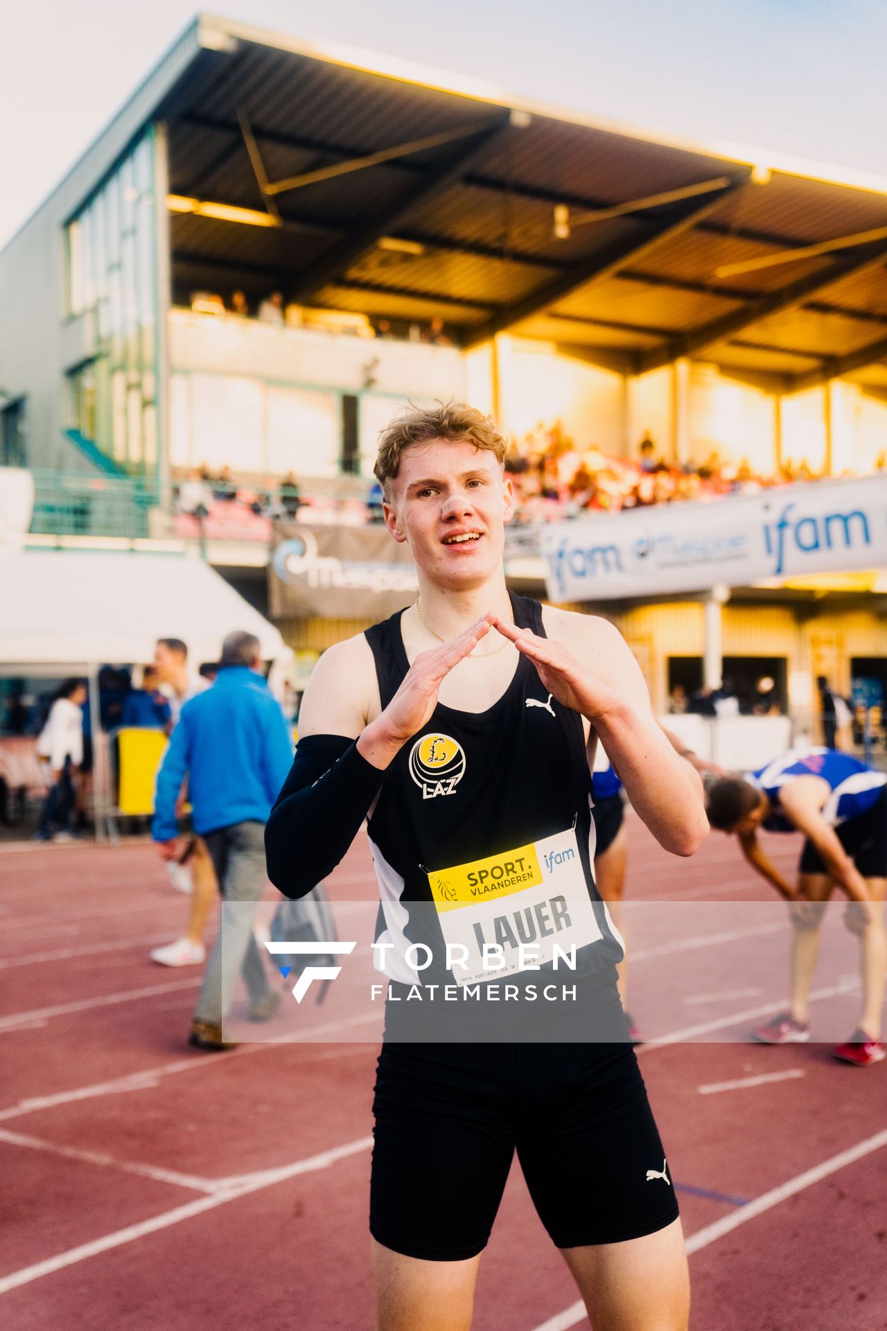 Kurt Lauer (Germany) am 28.05.2022 waehrend der World Athletics Continental Tour IFAM Oordegem in Oordegem